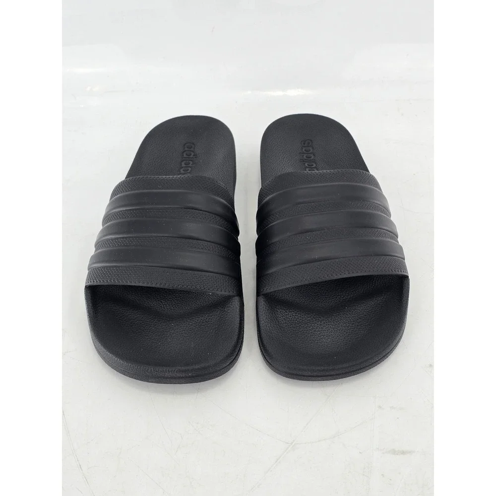 Adidas Adilette Shower Slides Mens 10 Black GZ3772 Sandals -Excellent